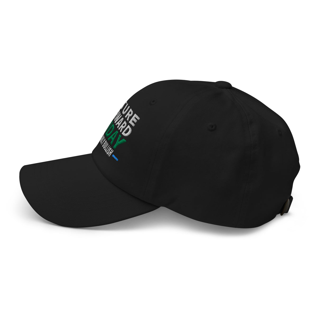 Future Forward Friday Hat in Black, left side