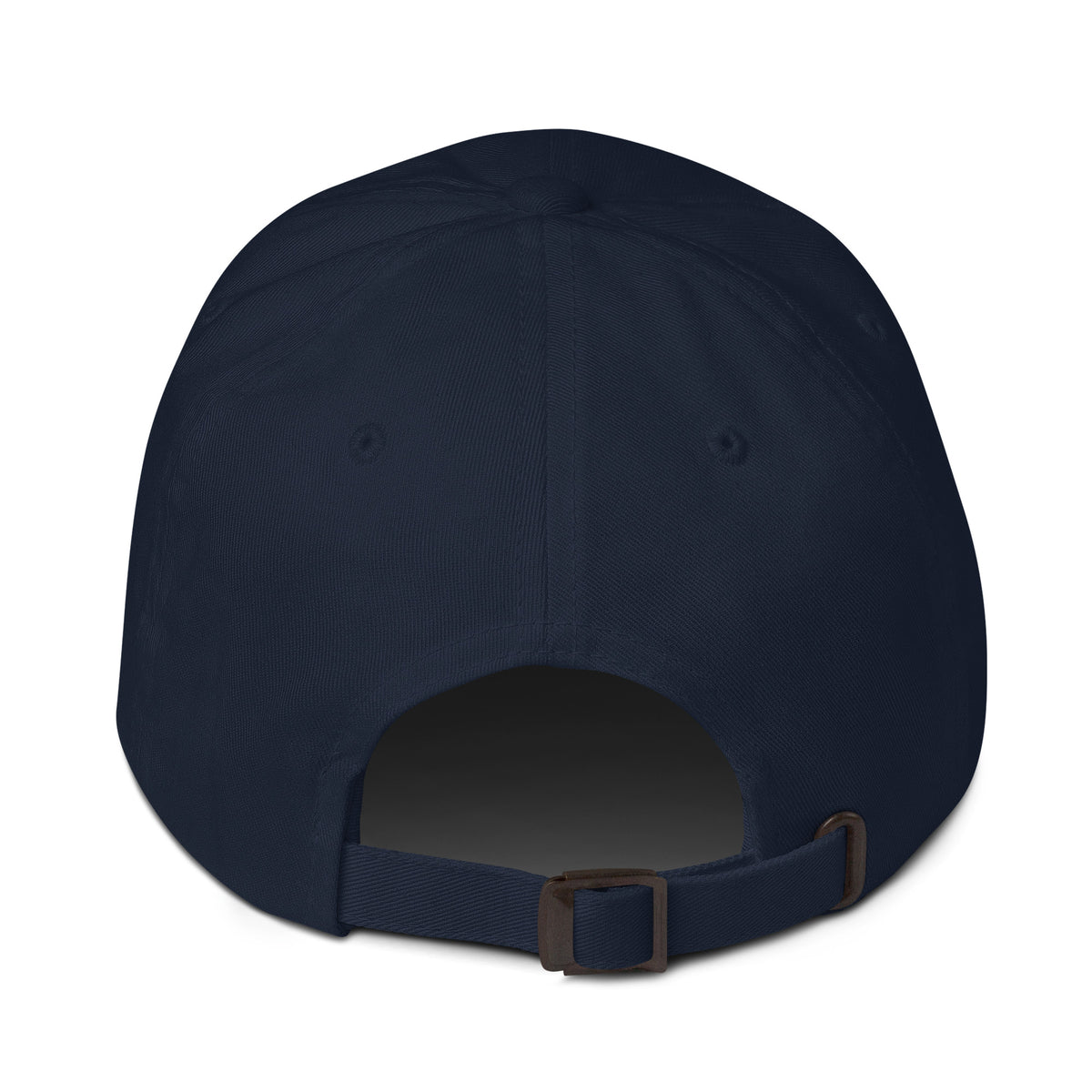 Follow The Herd Dad Hat in Navy, back view