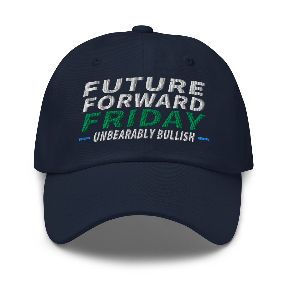 Future Forward Friday Hat in Navy, front view