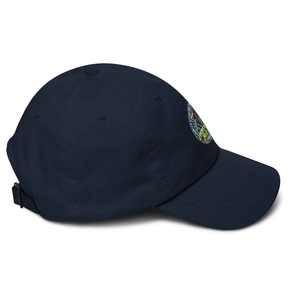 Unbearably Bullish Dad Hat in Navy, right side view
