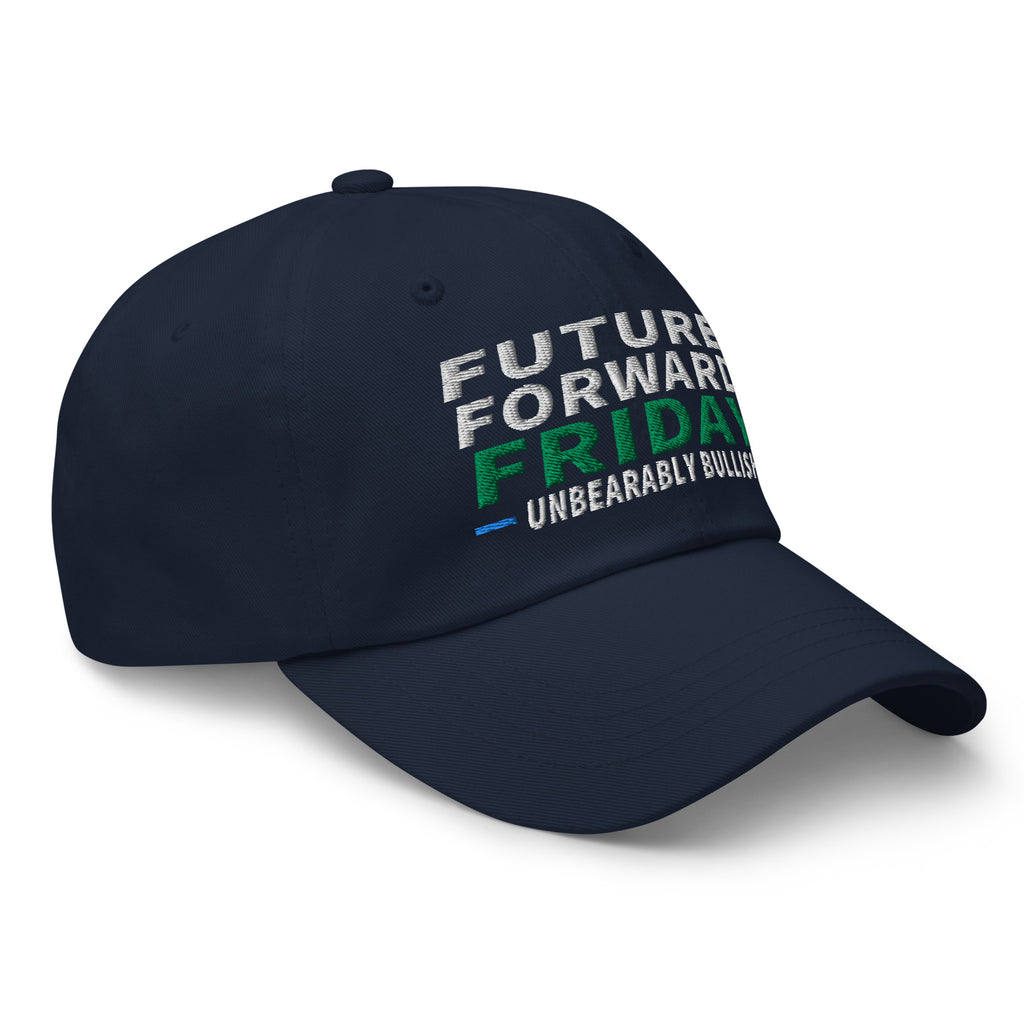 Future Forward Friday Hat in Navy, right front angle