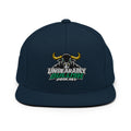 Unbearably Bullish Podcast Snapback in Dark Navy, front view