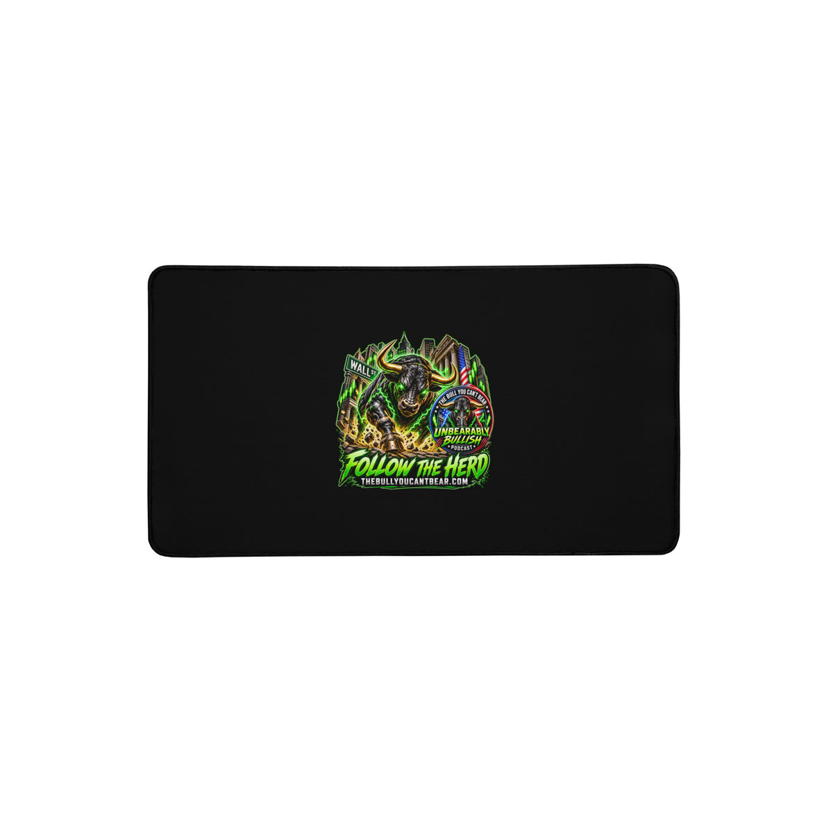 Follow The Herd Desk Mat, 12 x 22 inch
