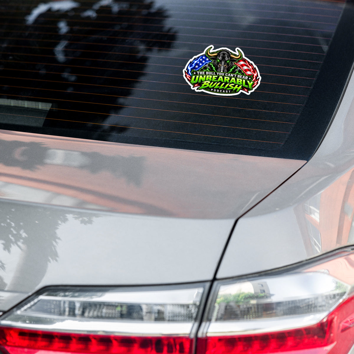 Unbearably Bullish Logo kiss-cut sticker, 5.5 x 5.5 inch