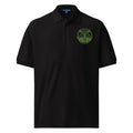 Unbearably Bullish Embroidered Polo in Black, front