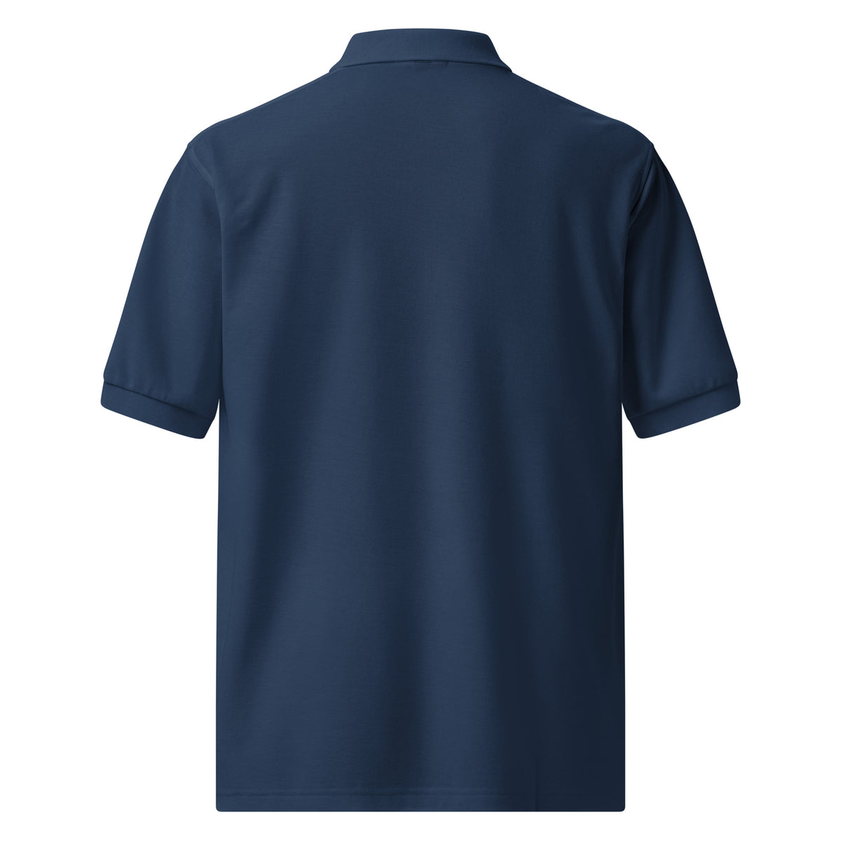 Unbearably Bullish Embroidered Polo in Navy, back