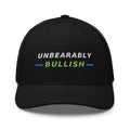 Unbearably Bullish Trucker Hat in Black, front view