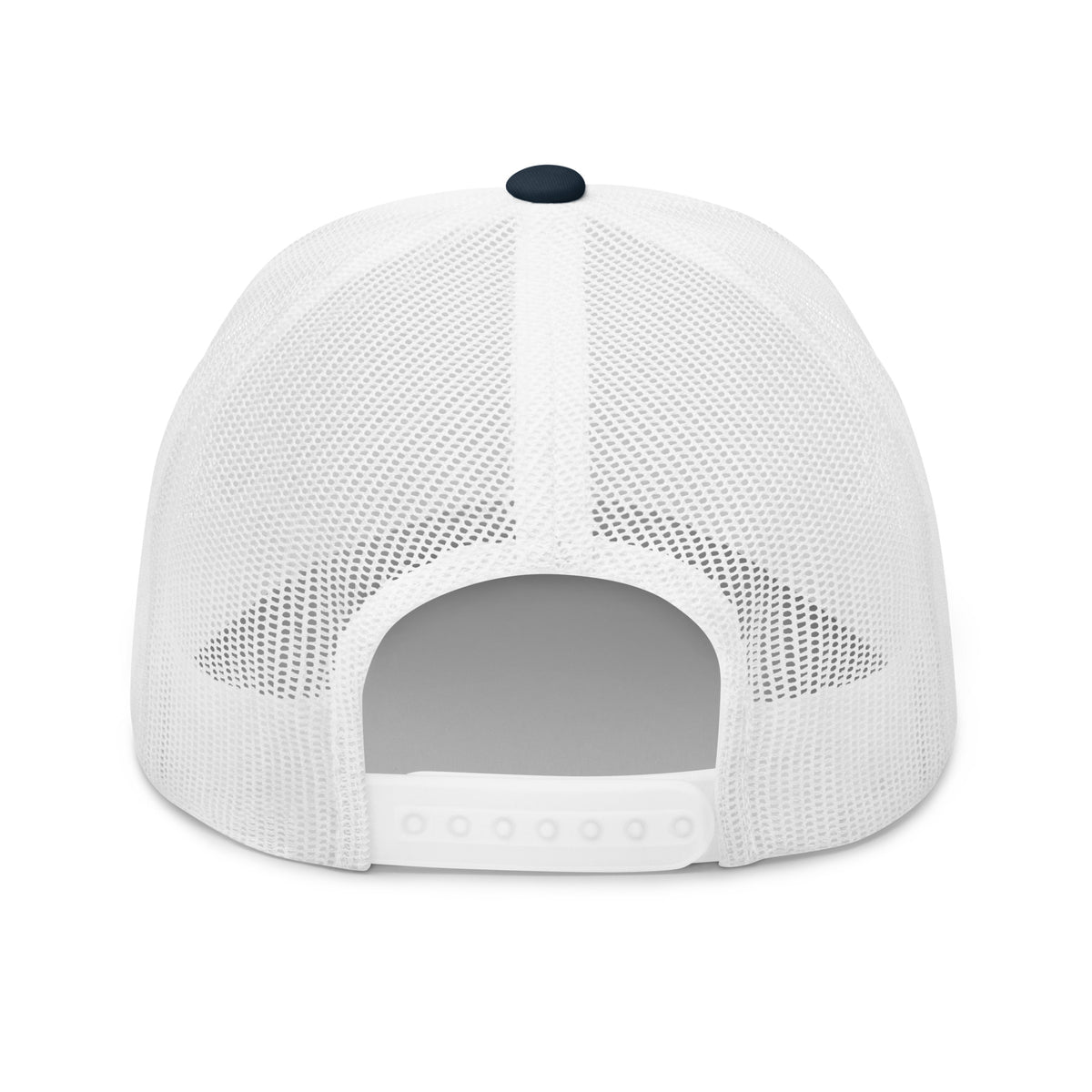 Unbearably Bullish Trucker Hat in Navy and White, back view