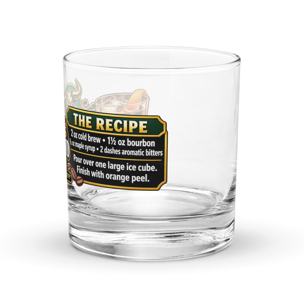 The Bull's Second Wind Rocks Glass, left side view