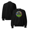 The Bull You Can't Bear Crewneck Sweatshirt in Black, front and back