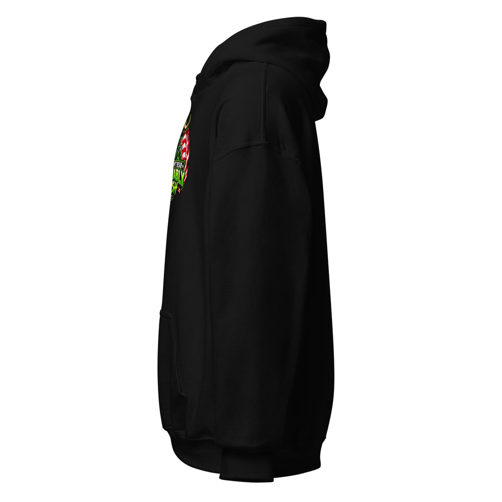 Unbearably Bullish Logo Hoodie in Black, left side