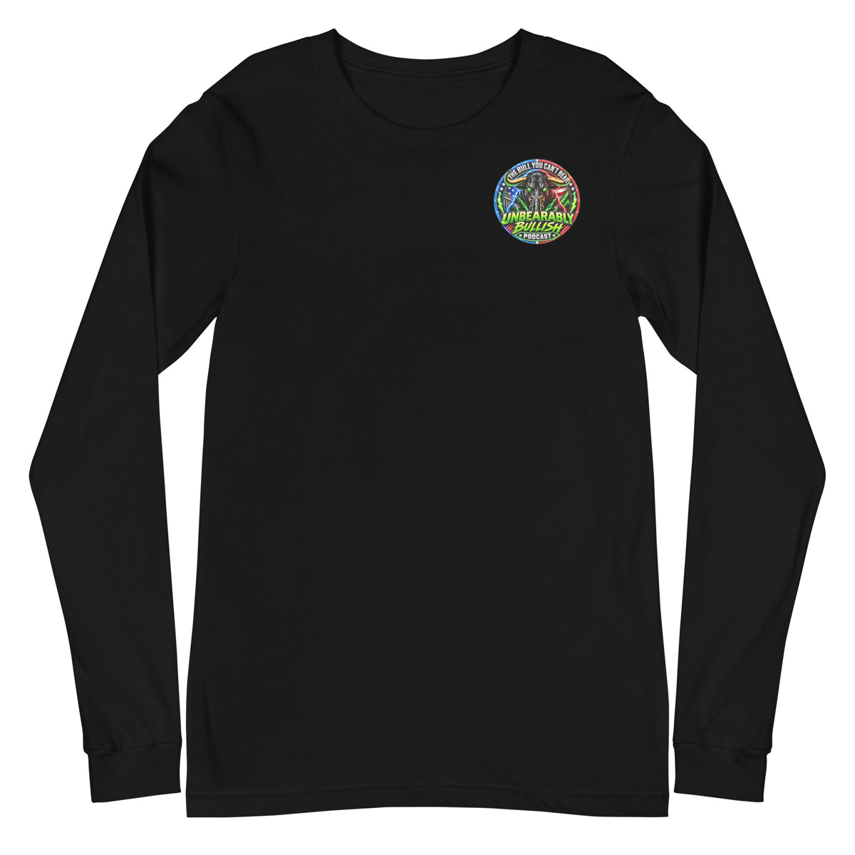 The Movement Long Sleeve Tee in Black, front