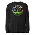 The Bull You Can't Bear Long Sleeve Tee in Black Heather, front