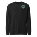 Future Forward Friday Humans + AI Long Sleeve Tee in Black Heather, front