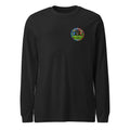 The Bull You Can't Bear Long Sleeve Tee in Black Heather, front