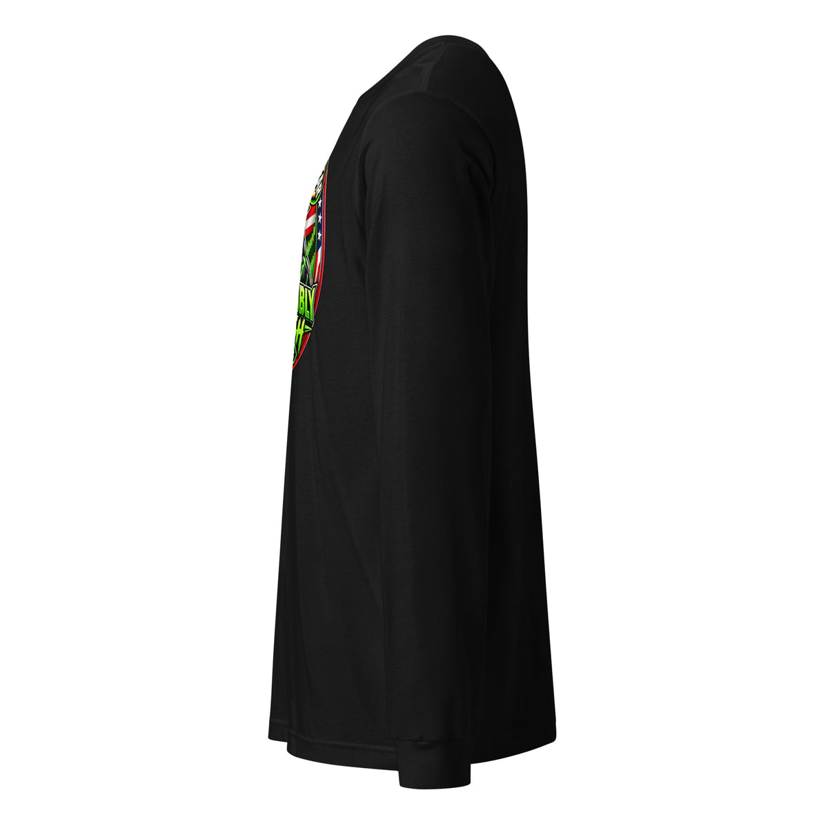 The Bull You Can't Bear Long Sleeve Tee in Black, left side