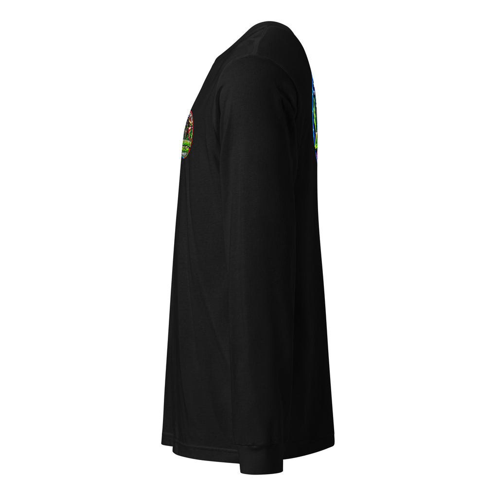Unbearably Bullish Logo Long Sleeve Tee in Black, left side