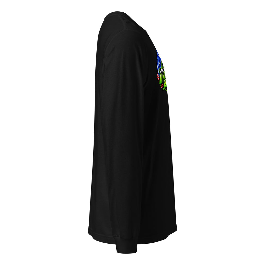 Unbearably Bullish Logo Long Sleeve Tee in Black, right side