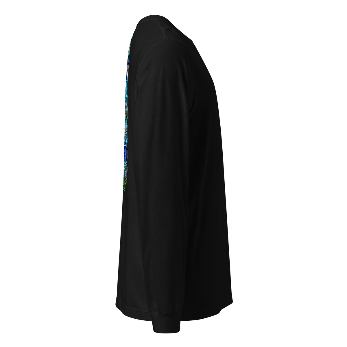Future Forward Friday Humans + AI Long Sleeve Tee in Black, right side