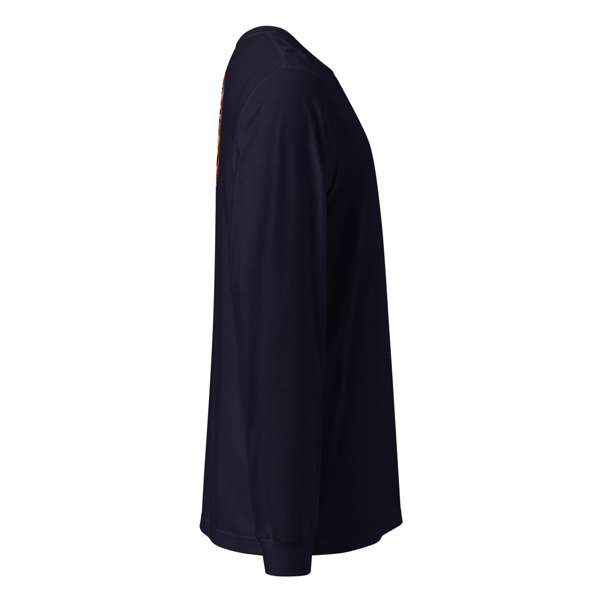 Unbearably Bullish Logo Long Sleeve Tee in Navy, right side