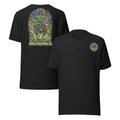 Charging Bull on Wall Street Tee in Black Heather, front and back print