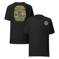 Taco Tuesday Tee in Black Heather, front and back print