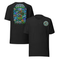 Future Forward Friday Humans + AI Tee in Black Heather, front and back print