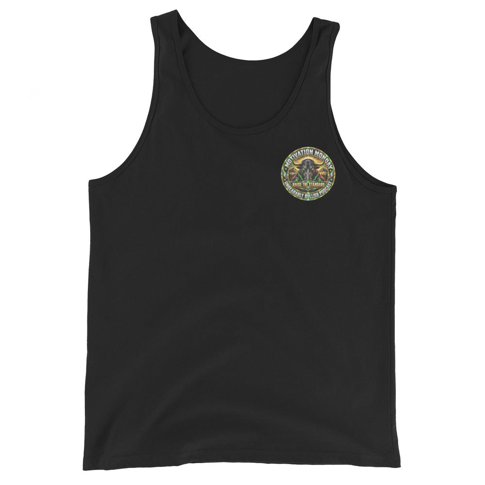 Motivation Monday Own The Week Tank Top in Black, front