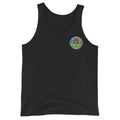 Patriotic Power Tank Top in Black, front
