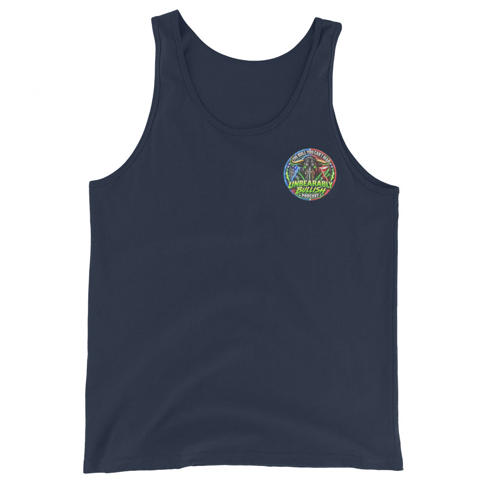 Seven Days Seven Shows Tank Top in Navy, front