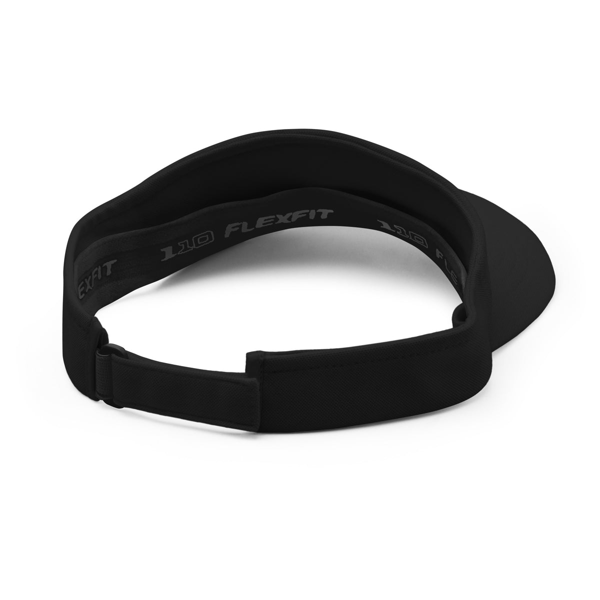 Unbearably Bullish Podcast Visor in Black, back view