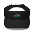 Unbearably Bullish Podcast Visor in Black, front view