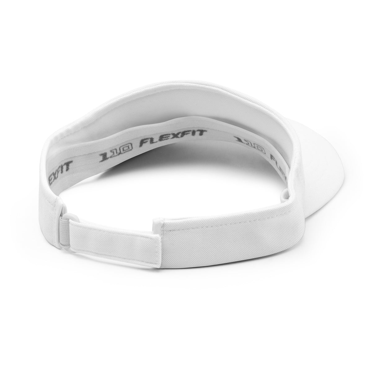 Unbearably Bullish Podcast Visor in White, back view