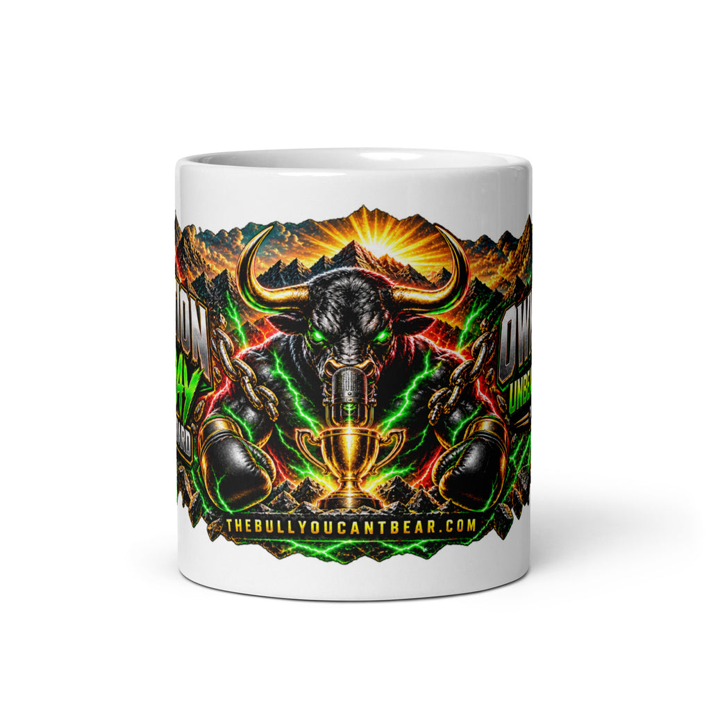 Motivation Monday Own The Week Mug, white 11 oz, alternate front view