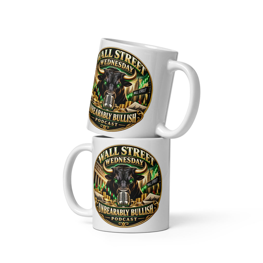 Wall Street Wednesday Mug, white 11 oz, front view
