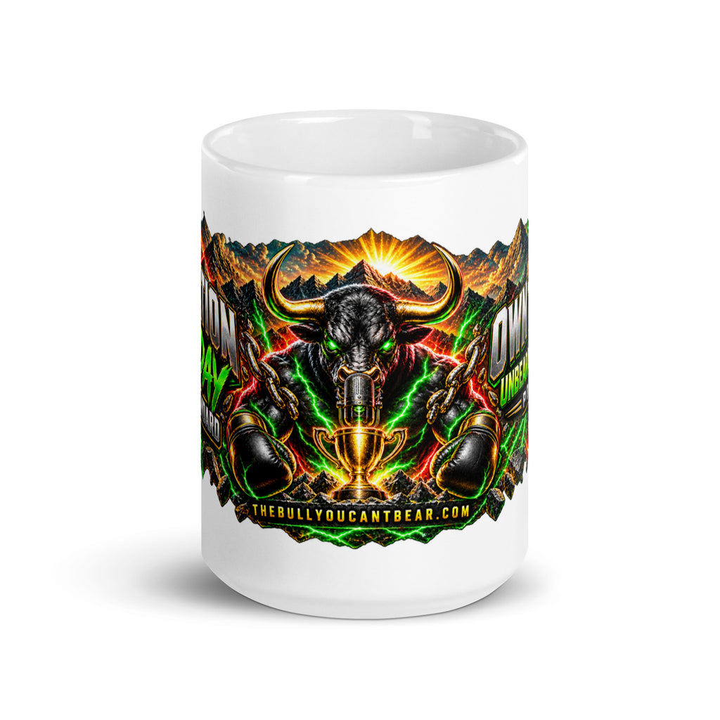 Motivation Monday Own The Week Mug, white 15 oz, alternate front view